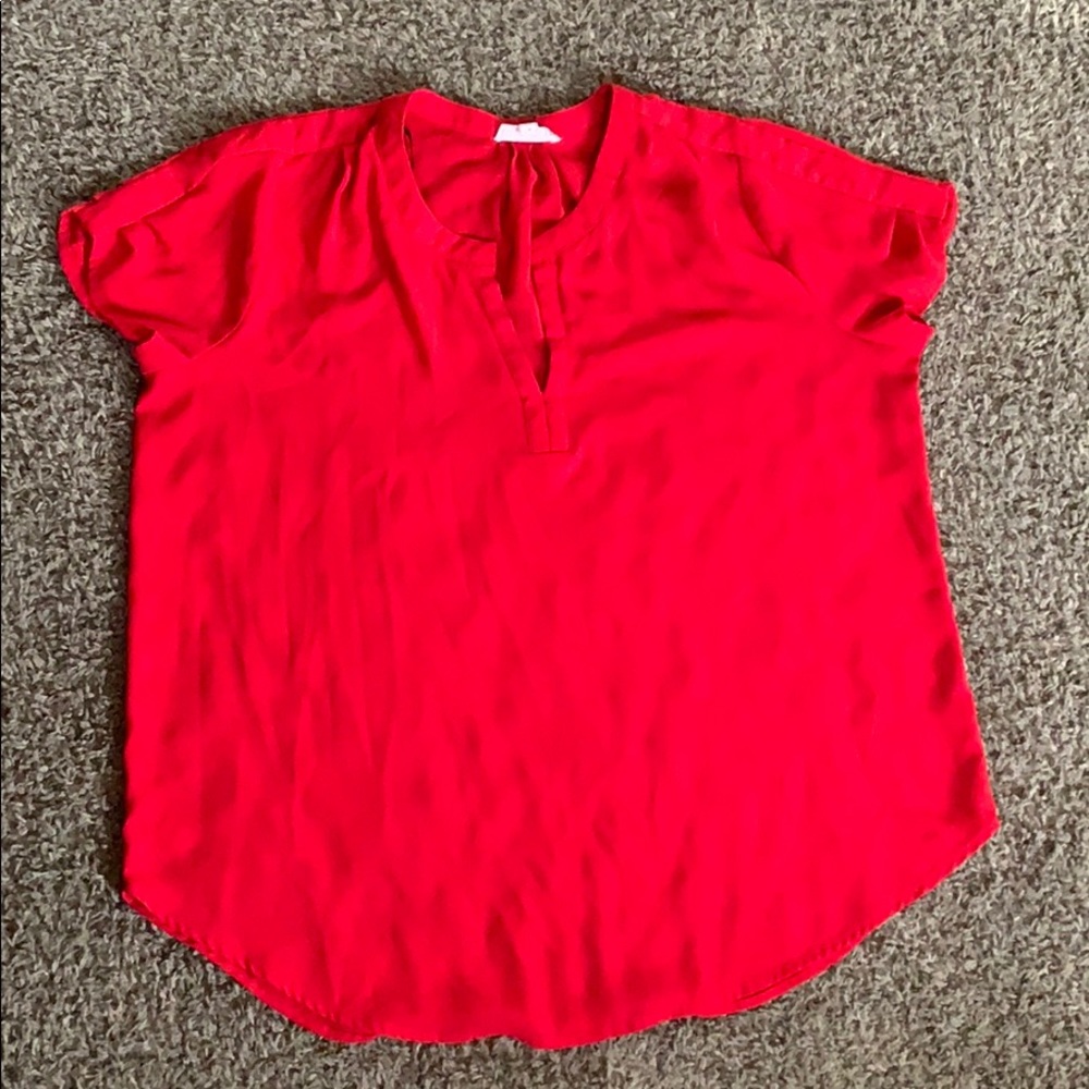 Red blouse